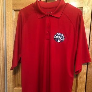MLB All Star Game Fan Fest polo shirt. Red. Size XL. New.